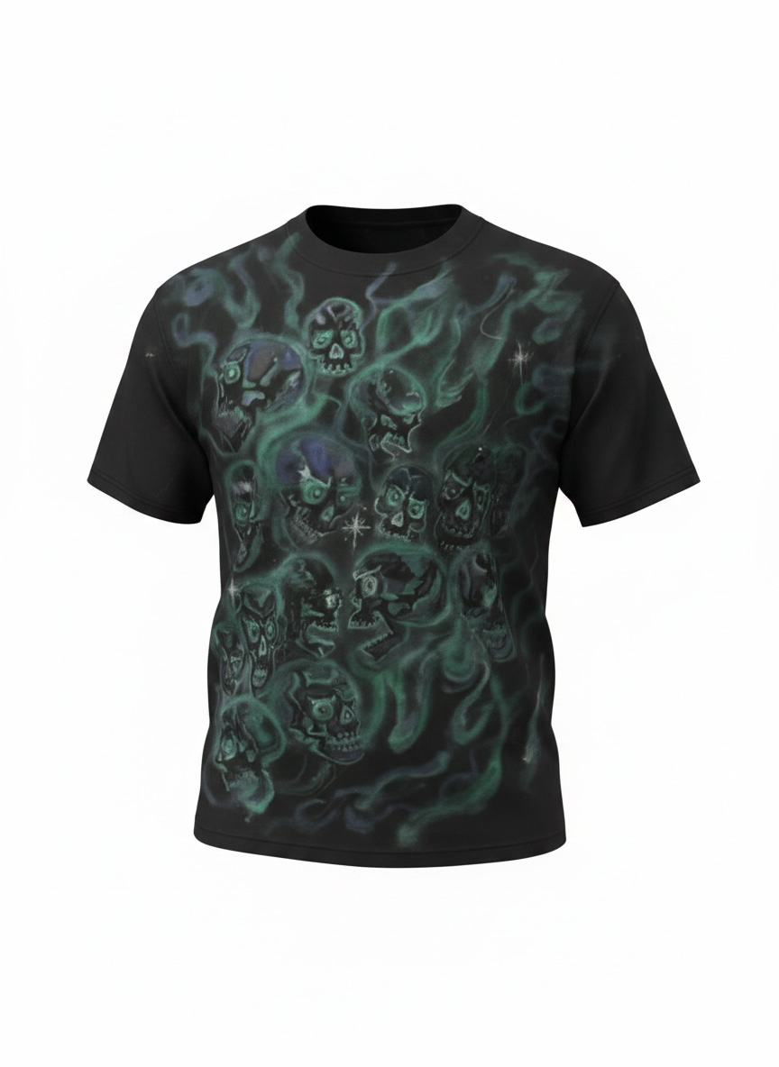 Airbrushed Hades Skull Tee